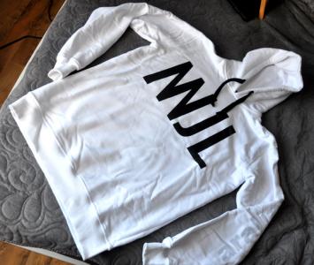 NNJL BOR bluza z kapturem gedz hoodie white M L - 5719837584 - oficjalne  archiwum Allegro