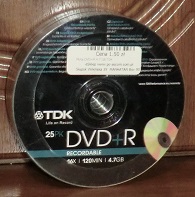 Płyty DVD+R TDK 4,7GB 16x SZPINDEL 25 szt