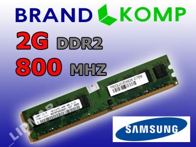SAMSUNG 2GB PC2-6400  DDR2-800Mhz GWAR 24M FV