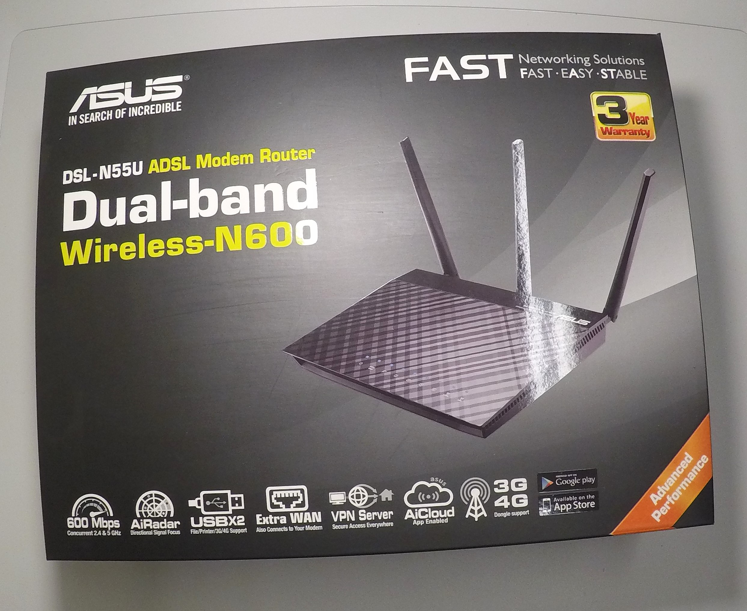 Router ASUS DSL-N55U Dual-brand N600 Nowy