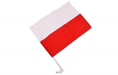 Flaga Polska 30x40 cm samochodowa