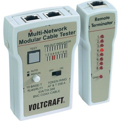 Tester kabli Voltcraft CT-2, BNC, RJ-11, RJ-45.