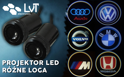 Projektor LOGO LED VW BMW AUDI VOLVO HONDA 2szt y1