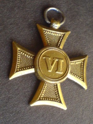 Krzyż Zasługi za VI lat służby Austro-Węgry