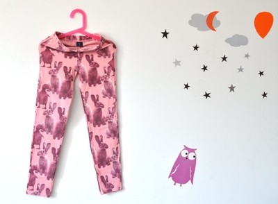 GAP Kids legginsy bunny króliki króliczki M (8)