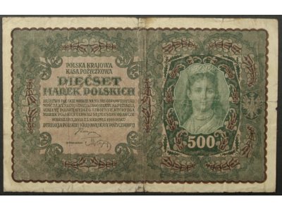 62.500 MAREK POLSKICH - II SER - AL -1919 - St. 4