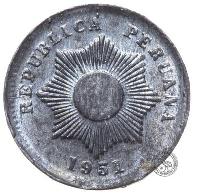 Peru - moneta - 1 Centavo 1951 - MENNICZA