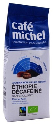 Kawa fair trade mielona bezkofeinowa Etiopia - BIO