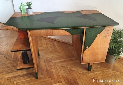 Odrestaurowane biurko lata60 design modern vintage