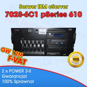 IBM P610 7028-6C1 2X POWER 3 333MHZ 2.5GB 474GB FV
