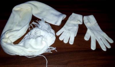 Komplet rękawiczki + szalik zestaw zima ATMOSPHERE