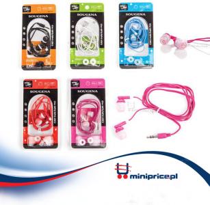 Słuchawki douszne MP3 MP4 PC Iphone SA715 3 kolory