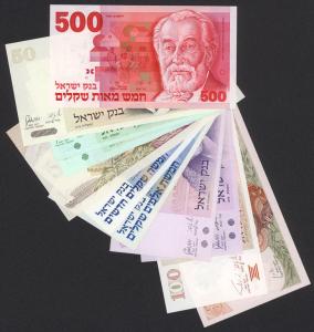 101. Izrael - ZESTAW banknotów 11szt.
