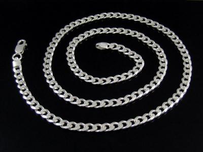 Łańcuszek srebrny męski srebro pancerka 55 cm