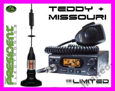 CB RADIO PRESIDENT TEDDY+MISSOURI ASC F-VAT23% HIT