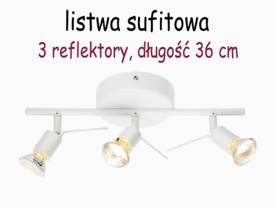 IKEA TROSS LAMPA SUFITOWA, biała, 3 reflektory - 6314287080 - oficjalne  archiwum Allegro