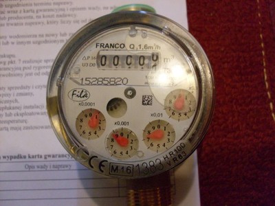 Wodomierz FILA Franco Q3=1,6 nowy na gwarancji. - 6910393085 - oficjalne  archiwum Allegro