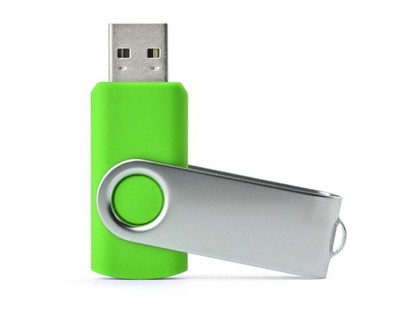 Pamięć USB TWISTER 4GB zielony jasny  50 sztuk