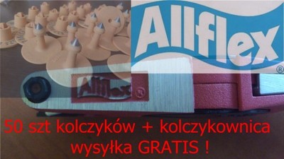 kolczyki Allflex dla świń trzody 50+kolczykownica - 6730027617 - oficjalne  archiwum Allegro