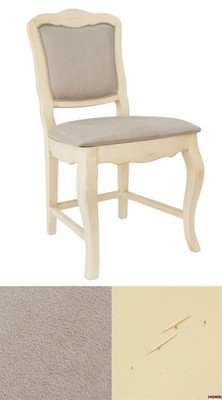Krzesło tapicerowane French Style, drewniane