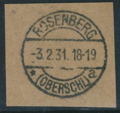 Wycinki stempel Rosenberg Oberschl.