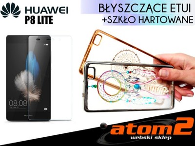 Pancerne szkło + Etui Silikonowe na Huawei P8 lite