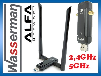 Adapter wifi Alfa AWUS036AC dual 2,4/5GHz