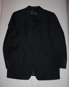 Czarny garnitur Pierre Cardin, roz. 48, jak nowy.