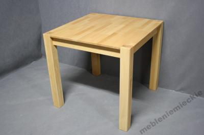 Stół Bukowy Mały Kwadrat Drewniany Kuchenny 80 cm