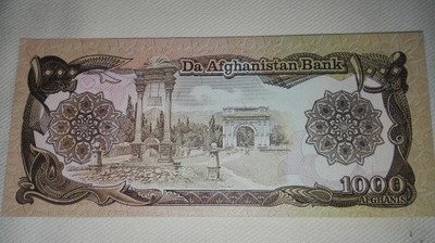 1000 Afghanis UNC