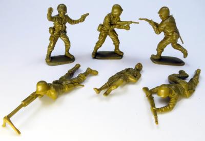 Żołnierzyki plastikowe - figurki WOJSKO 6 sztuk - 6069651655 - oficjalne  archiwum Allegro