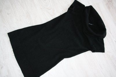 Mohito tunika sweter czarny półgolf S
