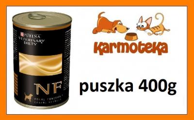 PURINA PVD Veterinary NF RENAL pies PUSZKA 400g