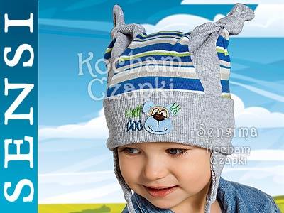 Czapki dla dzieci raster czapka z pieskiem 50-52 - 5058748443 - oficjalne  archiwum Allegro
