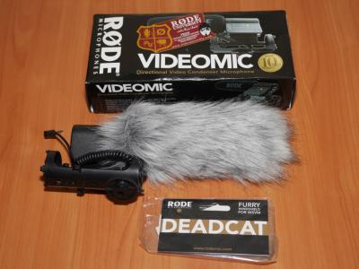 Rode VideoMic (Shotgun) + Deadcat (osłona)