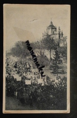 Lwów Wielka manifestacja mieszkańców 3 03 1918 !.
