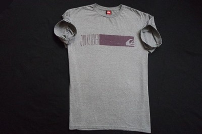 QUIKSILVER koszulka szara t-shirt logowana____L/XL