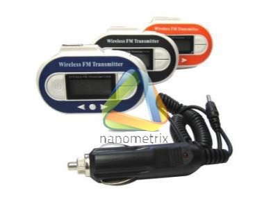 TRANSMITER USB z LCD TERMOMETR DO MP3 MP4 iPOD