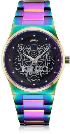 KENZO zegarek multicolor kameleon tęczowy TIGER - 7027496767 - oficjalne  archiwum Allegro