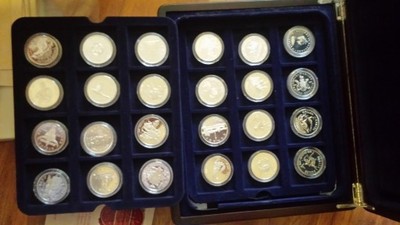 24 kanadyjskie dolary + cert + pudło srebro 340gAG