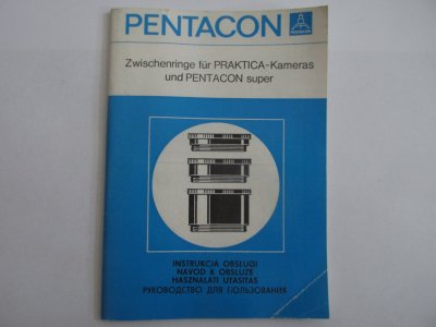 Instrukcja obsługi pierścieni Pentacon