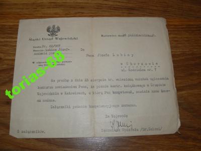Ślaski Urząd Wojewódzki  1928r.