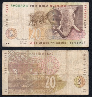 20 rand RPA. Banknot.