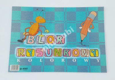Blok rysunkowy szkolny kolorowy A3 20 kartek