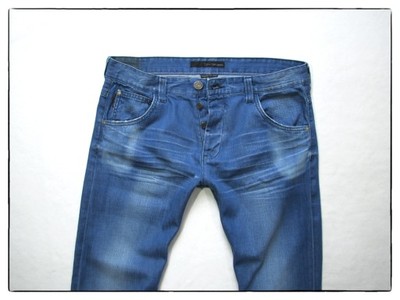 CALVIN KLEIN jeansy jak NOWE 34/34 SLIM PAS: 92cm