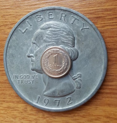 Quarter dollar 1972 wielkie ćwierć dolara