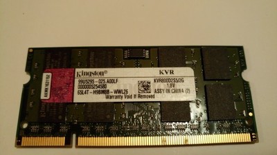 Pamięć DDR2 2GB KINGSTON KVR800D2S5/2G do laptopa