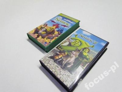 6536 SHREK KASETA BAJKA VHS 2x 1 i 2 KOMPLET TANIO
