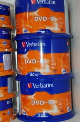 Płyty VERBATIM DVD-R AZO 4.7GB x16 / 50szt / F-VAT