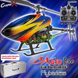 CopterX _PL CX 450 PRO V4 Flybarless Belt 2.4G RTF